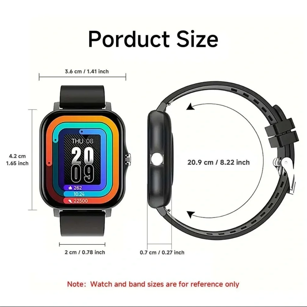Smart Watch Waterproof Call Answer Fitness Tracker iPhone Android Men Women